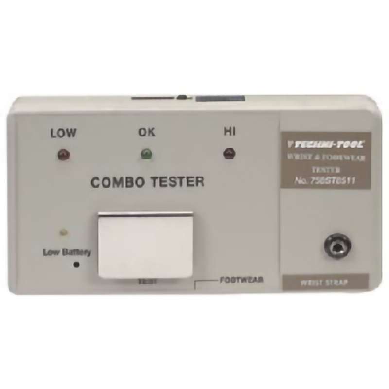 Combo Wrist Strap & Heel Grounder Tester with Foot Plate (18")